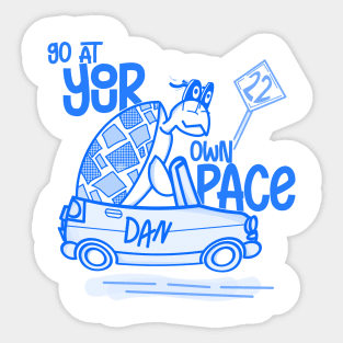 Turtle Pace Sticker